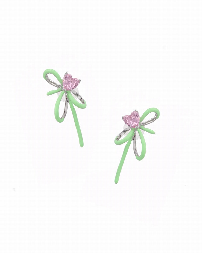 【SUMIYAKI】Spring Bud Bow Earrings pg1681