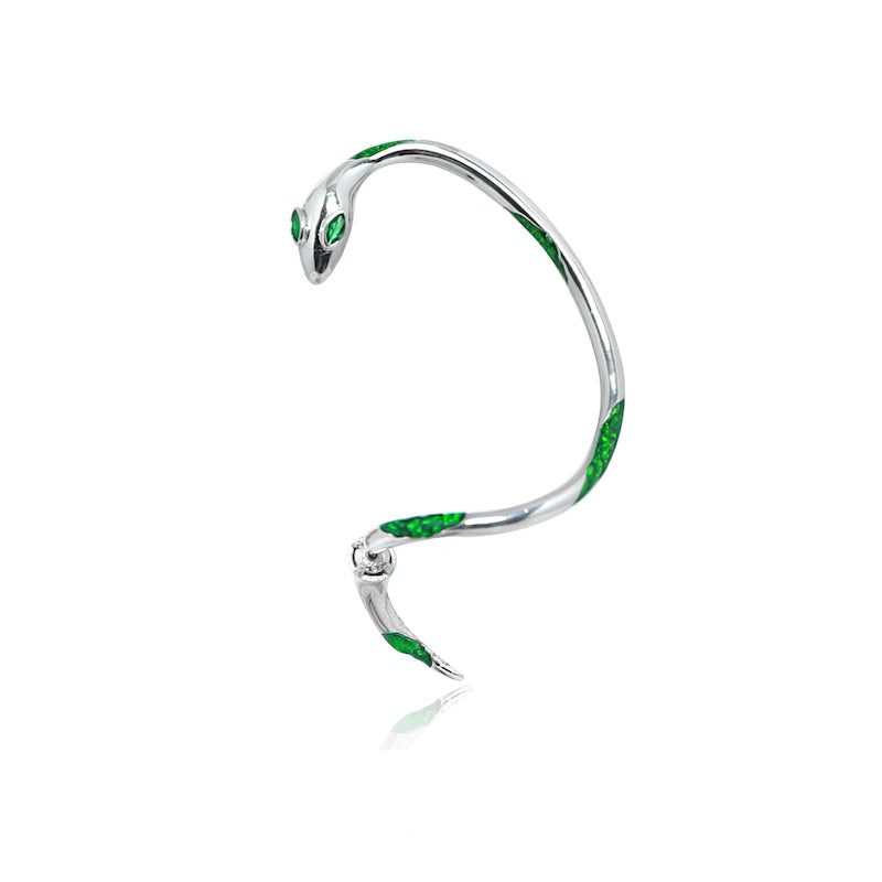 [1ST XULIE] Green Snake Earrings02 pg950