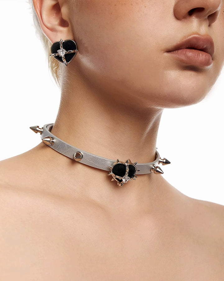 【OCTO VITA】Sweetheart Rock Love Rivet Choker pg1817