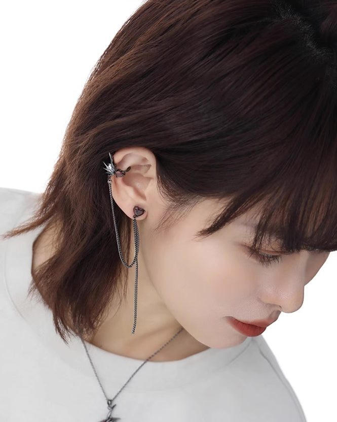 Black Bat Wing Earrings &amp; Cuffs