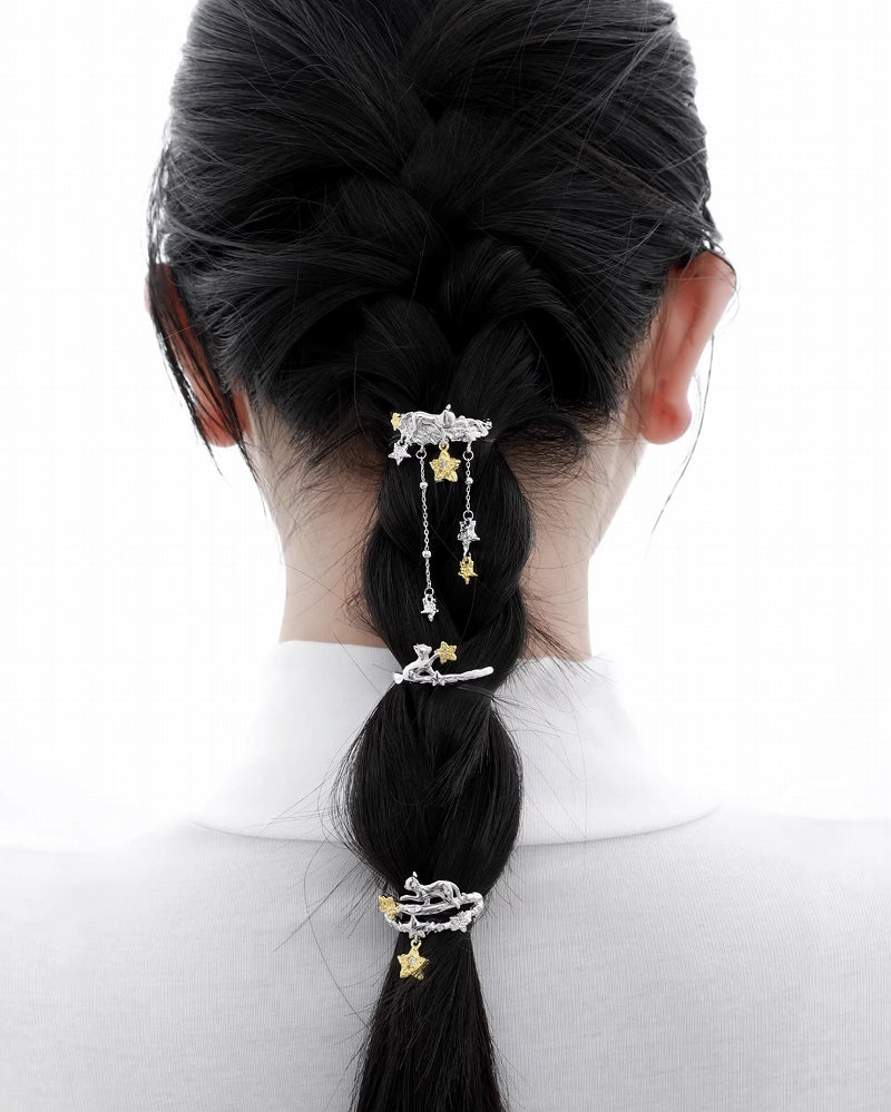 [1ST XULIE] Star Cat Hair Clip pg1711