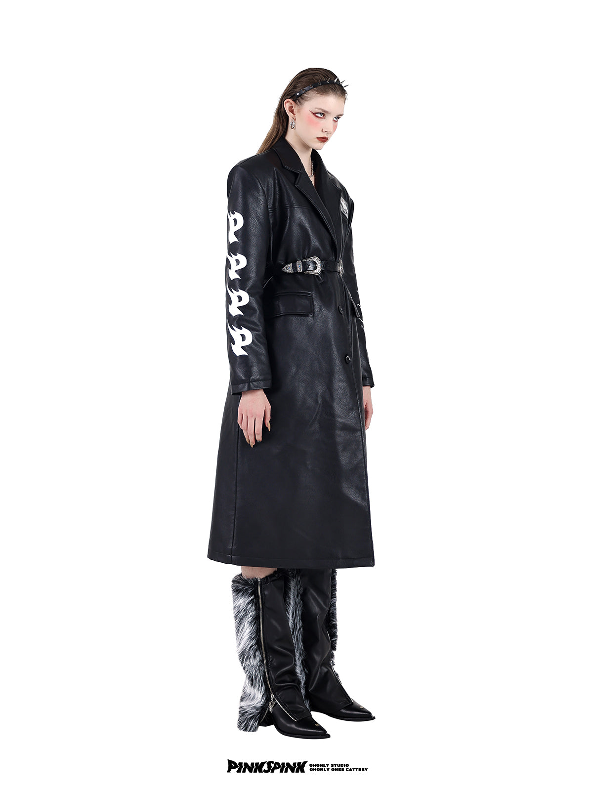 [PINKSPINK] Metal Buckle Leather Belt pg1204