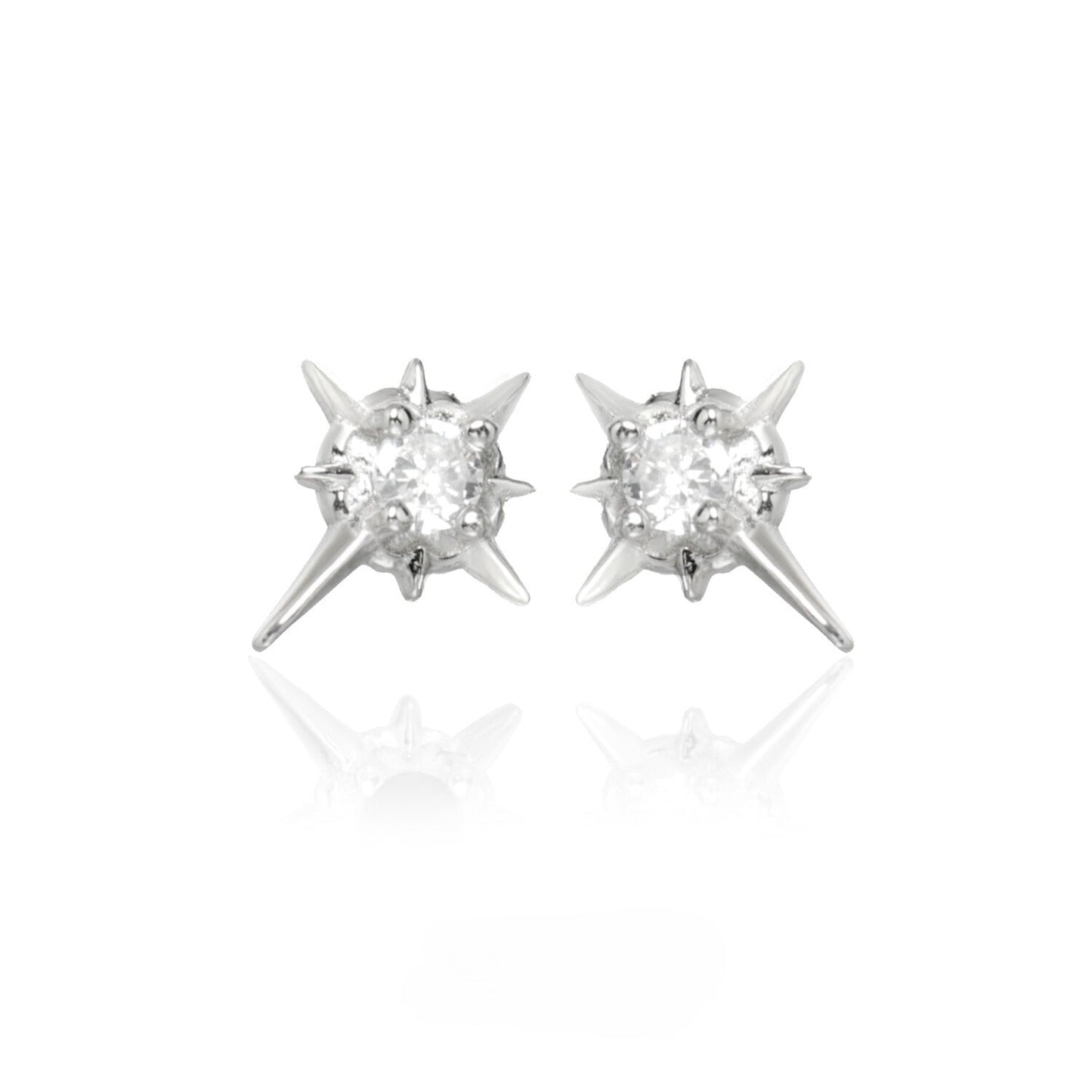 [1ST XULIE] Holes Star Earrings pg983