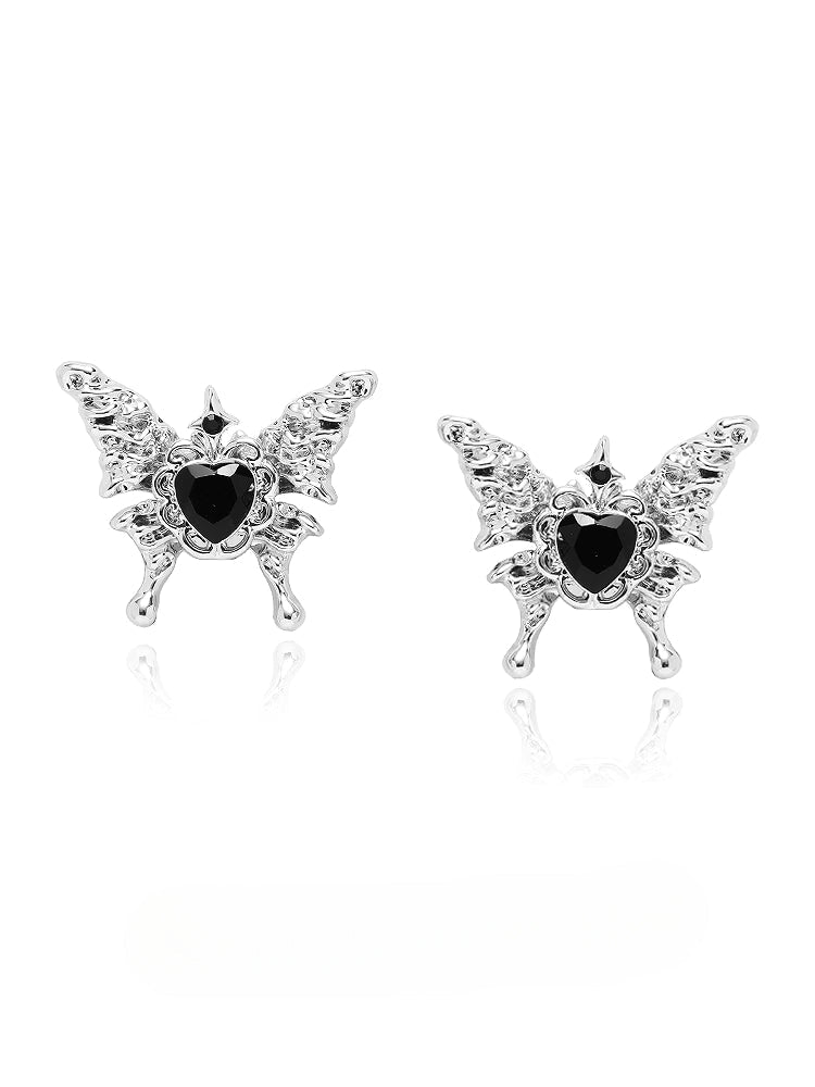 Black Love Butterfly Earrings