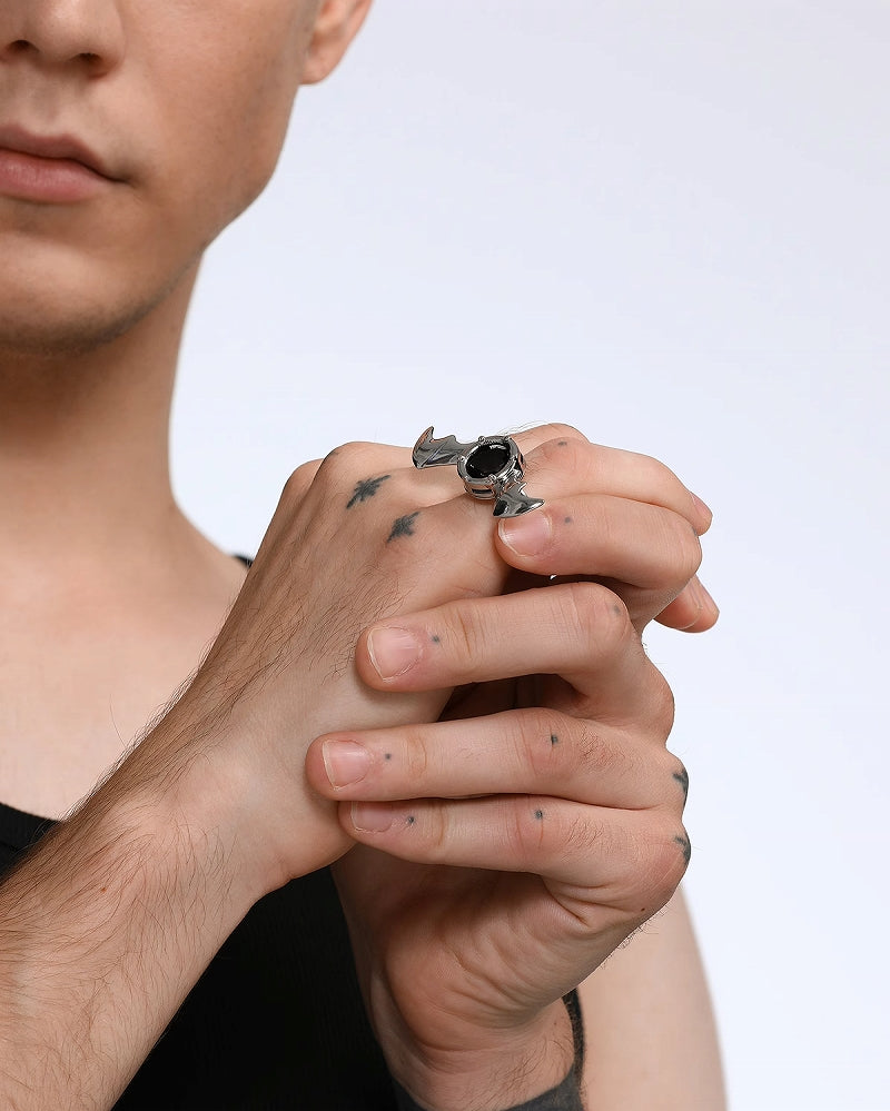 【BLACKHEAD】Halloween Bat Ring pg966