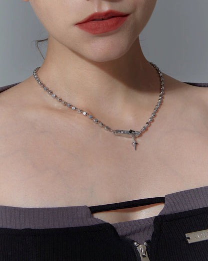 [FAITMAIN] Dark Chapter Geometric Necklace pg525