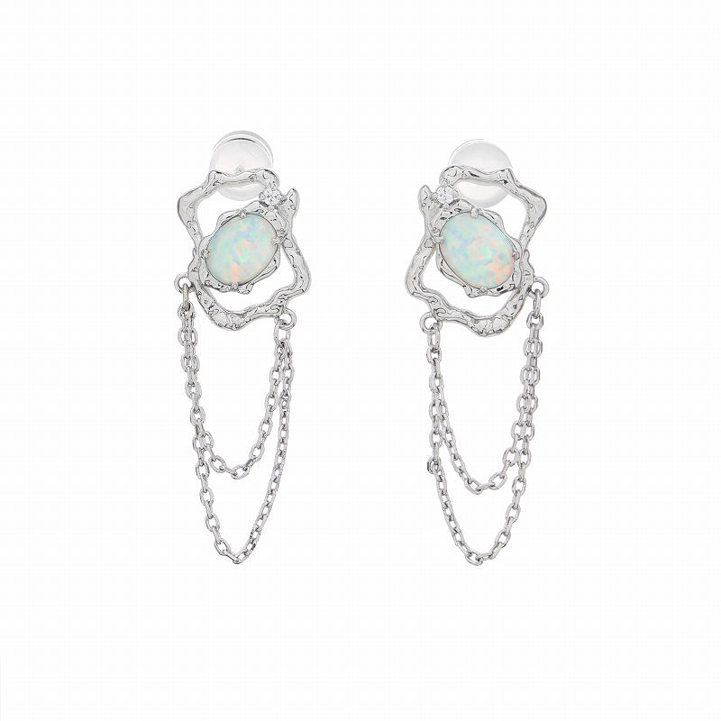 【SUMIYAKI】Opal Rainbow Earrings pg1343