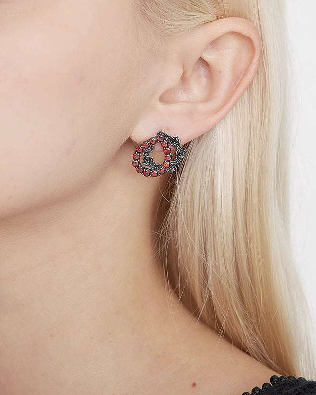 [Hard Candy] Secret Garden Rose Garland Earrings02 pg1583