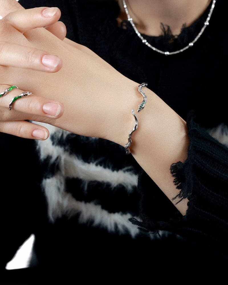 【OOMEOO】Forest Of Desire Snake Bracelet pg836