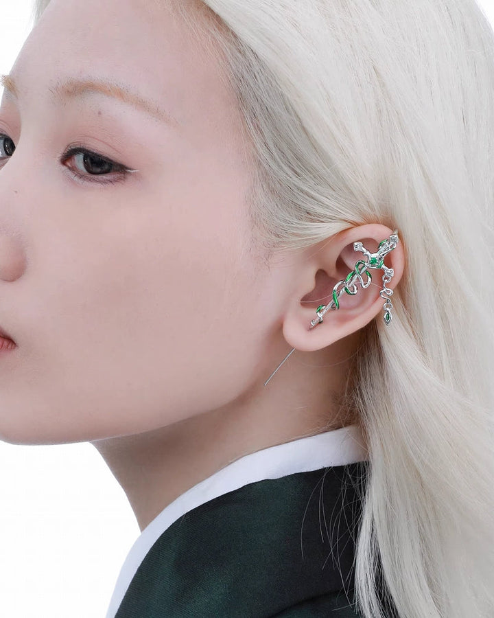 [1ST XULIE] Slytherin Snake Sword Cuff and Earrings pg1627