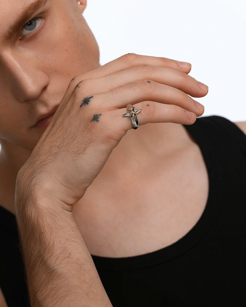 [BLACKHEAD]Christmas Rotating Star Ring pg425