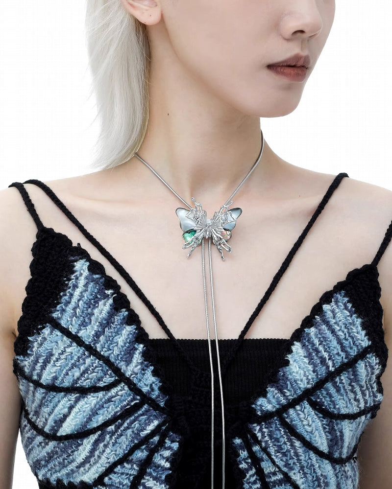 【1ST XULIE】Butterfly Island Pull-out Necklace pg331