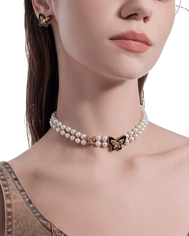 【MASW】Butterfly Dance Pearl Choker pg289