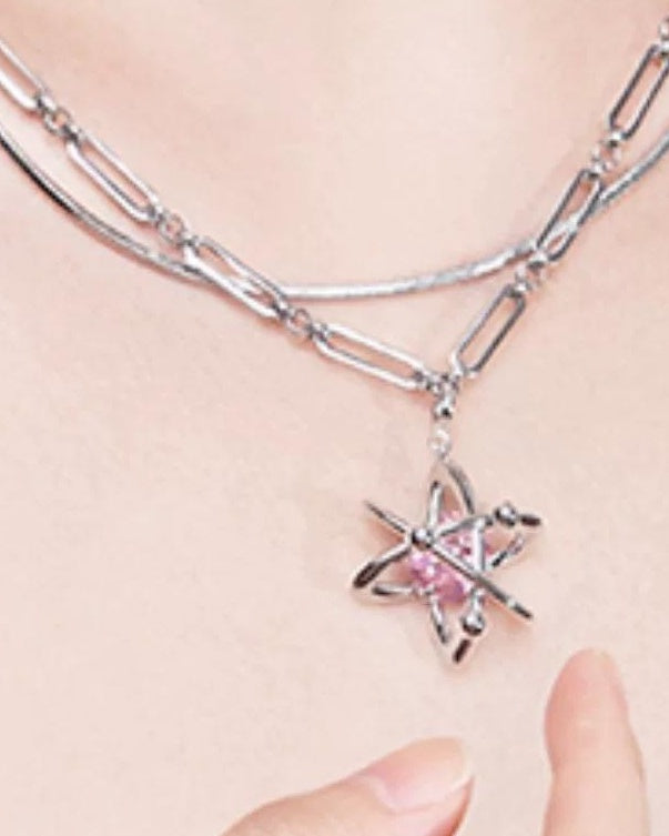 Star Diamond Pendant Necklace
