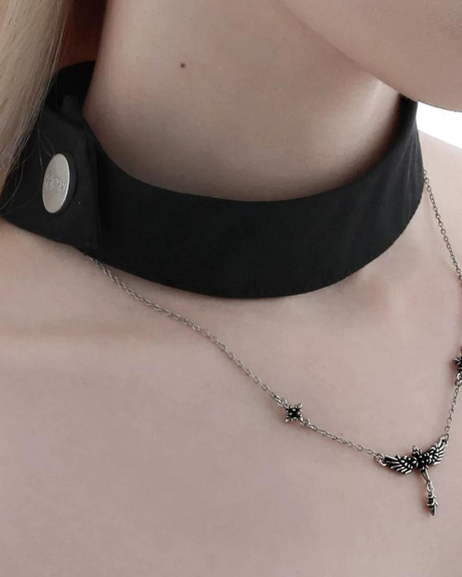 Fallen Angel Gothic Collarbone Necklace