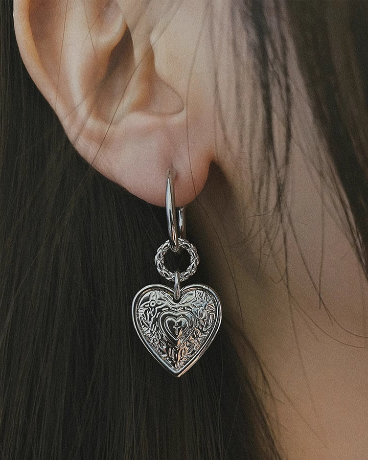 【Insomnia Artist】Soft Dream Heart Earrings pg1661