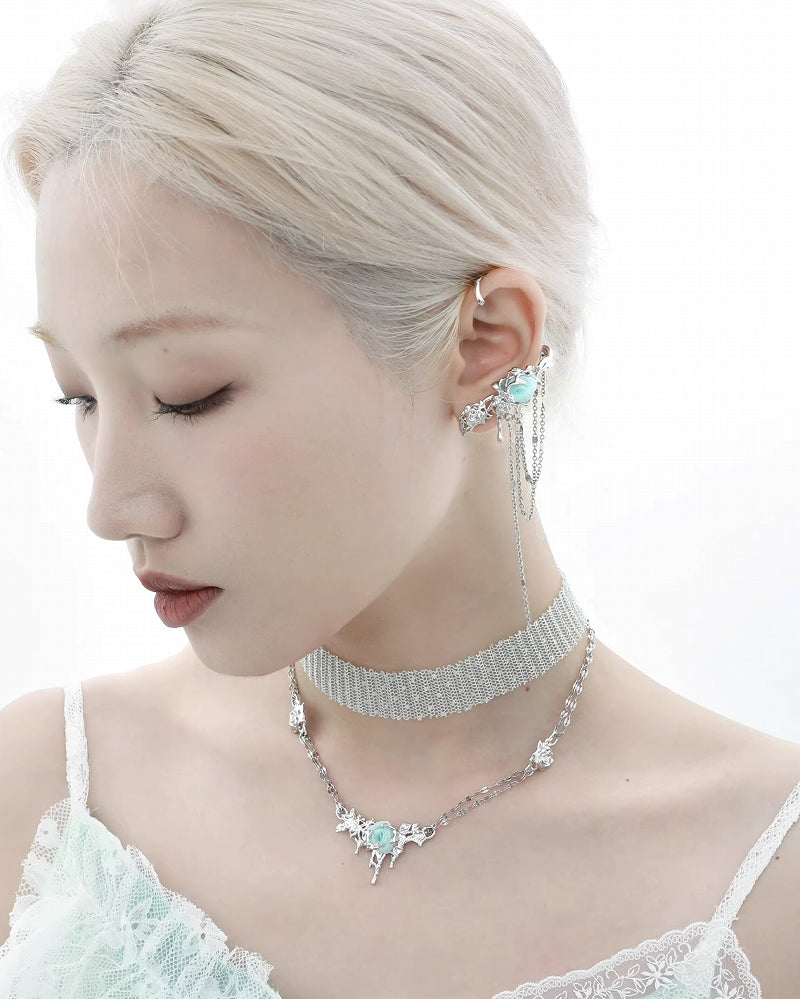 【1ST XULIE】Rose Thorn Layer Necklace pg1525