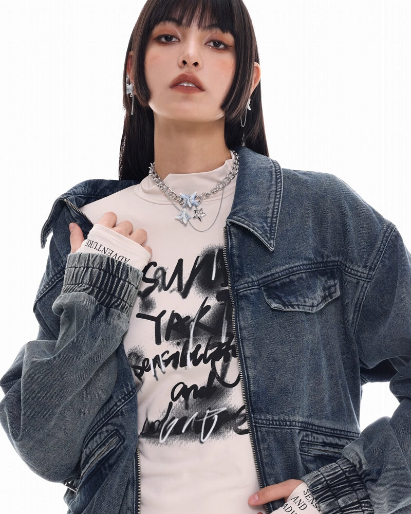 [SUMIYAKI] Virus Blue Tassel Necklace pg1954