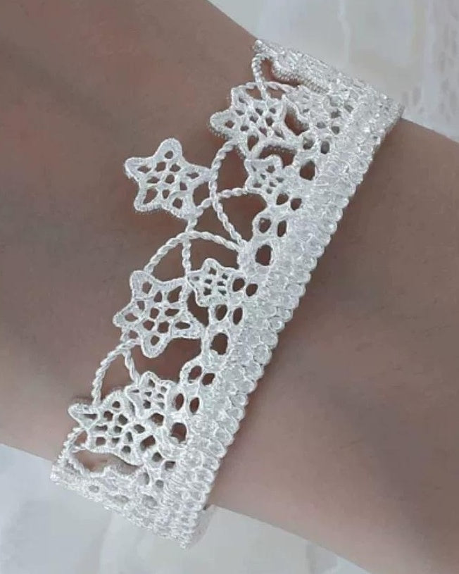 Lace Glow Sterling Silver Open Ring