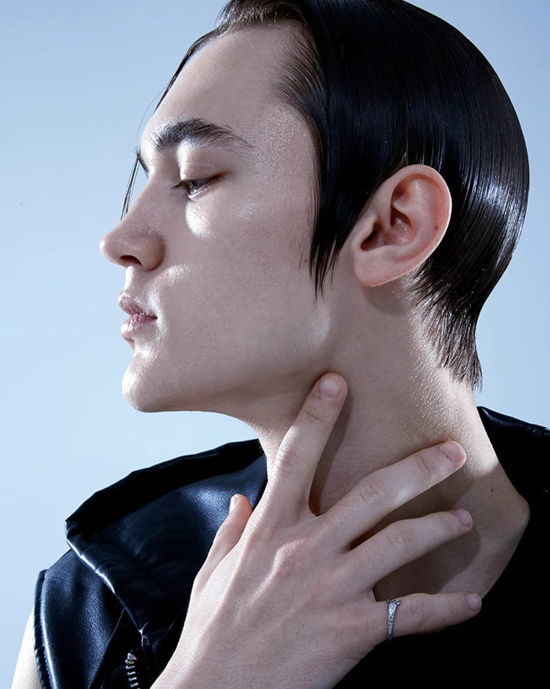 [BLACKHEAD]Ghost Kingdom Simple Snake Ring pg879