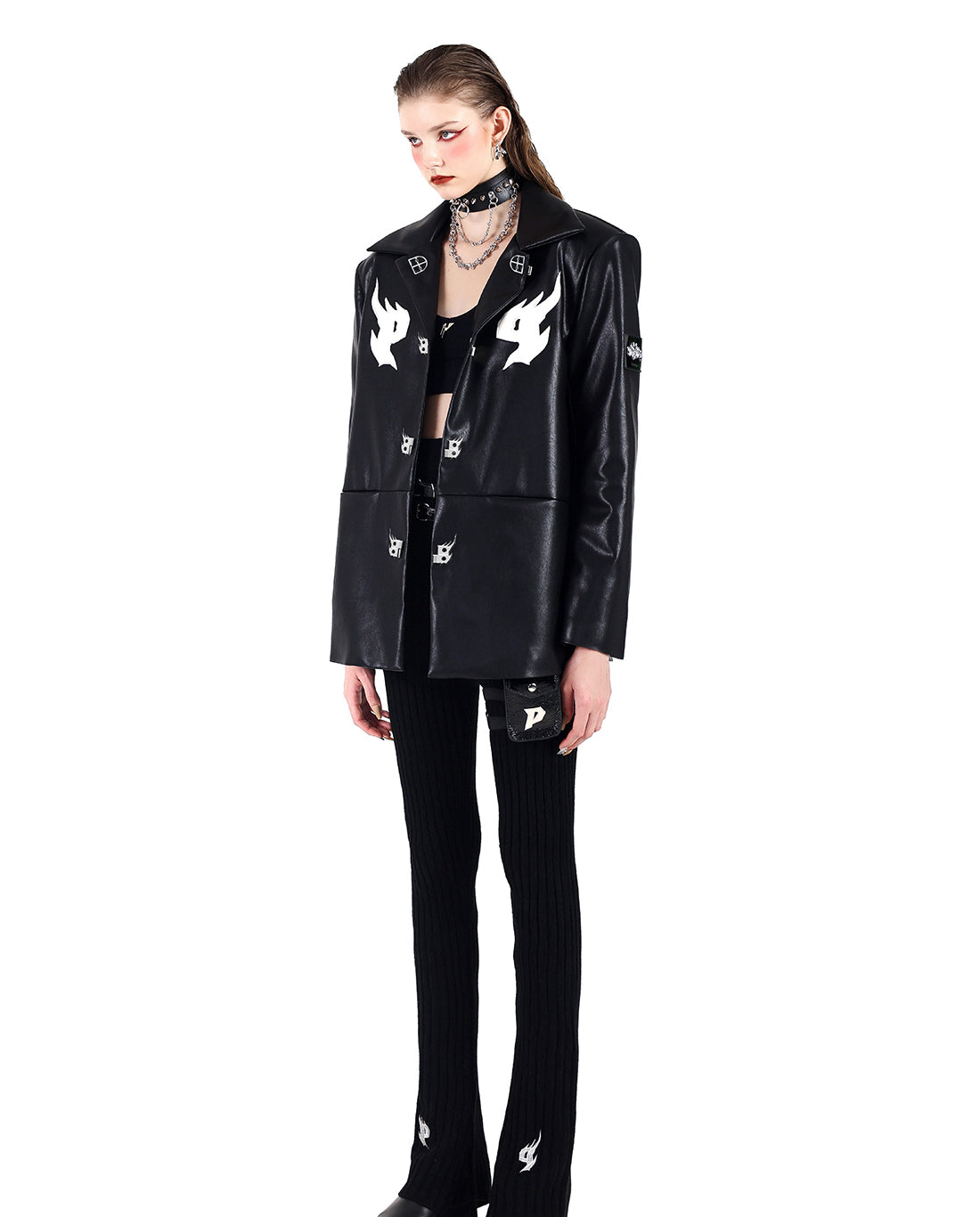 [PINKSPINK] Diamond Rock Chain Choker pg594