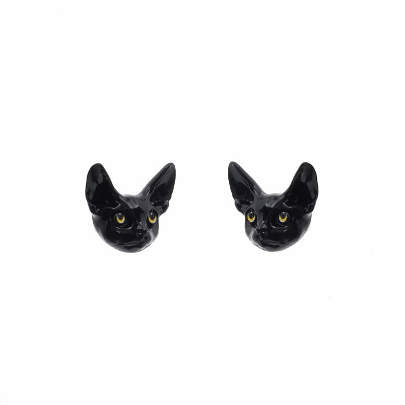 [SUMIYAKI] Devon Black Cat Earrings pg586