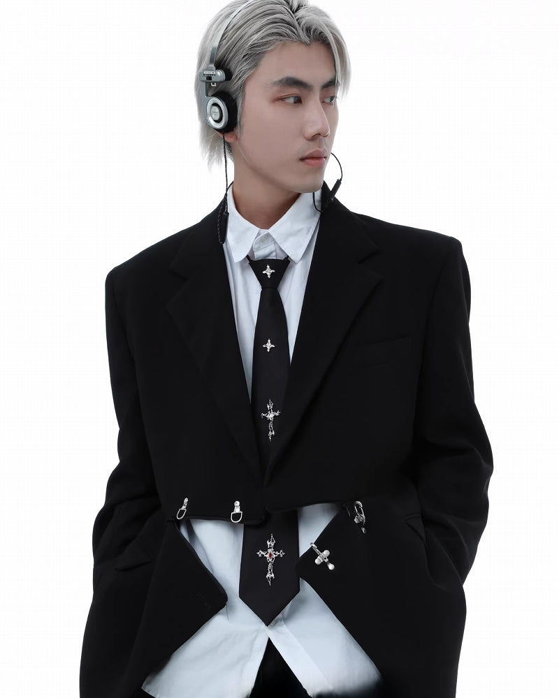 [1ST XULIE] Cross Black Tie pg476