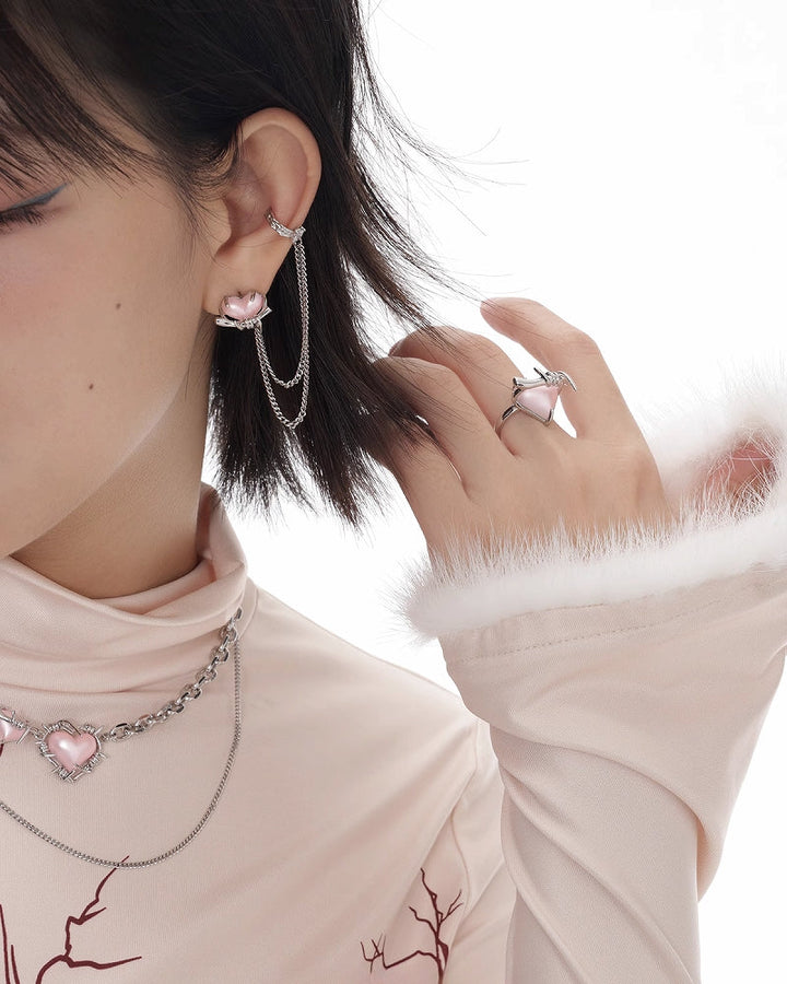 【SUMIYAKI】Confession Balloon Earrings & Cuff pg441