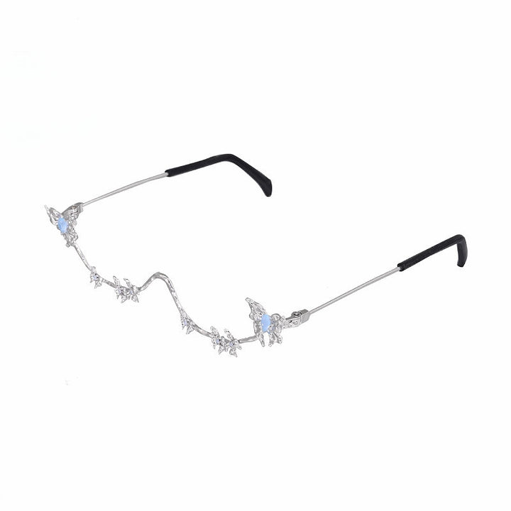 【SUMIYAKI】Alien Butterfly Lensless Decoration Glasses pg30