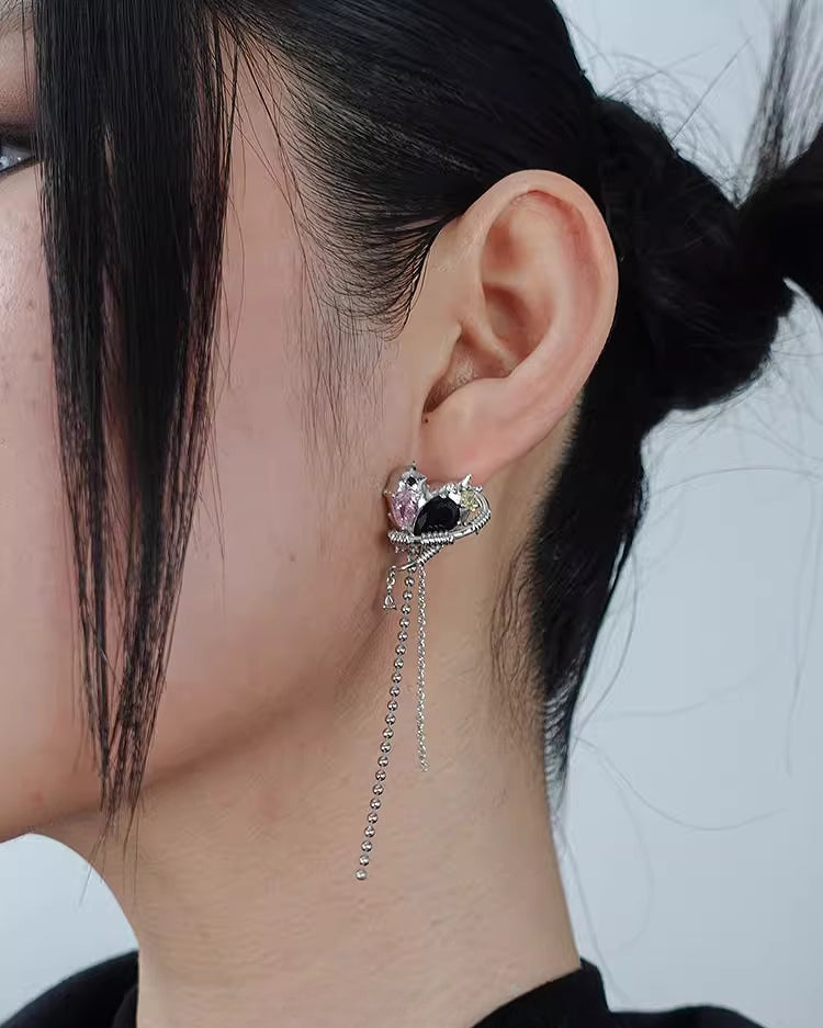 【OCTO VITA】Seal Heart Lock Love Cuff & Earrings pg1554