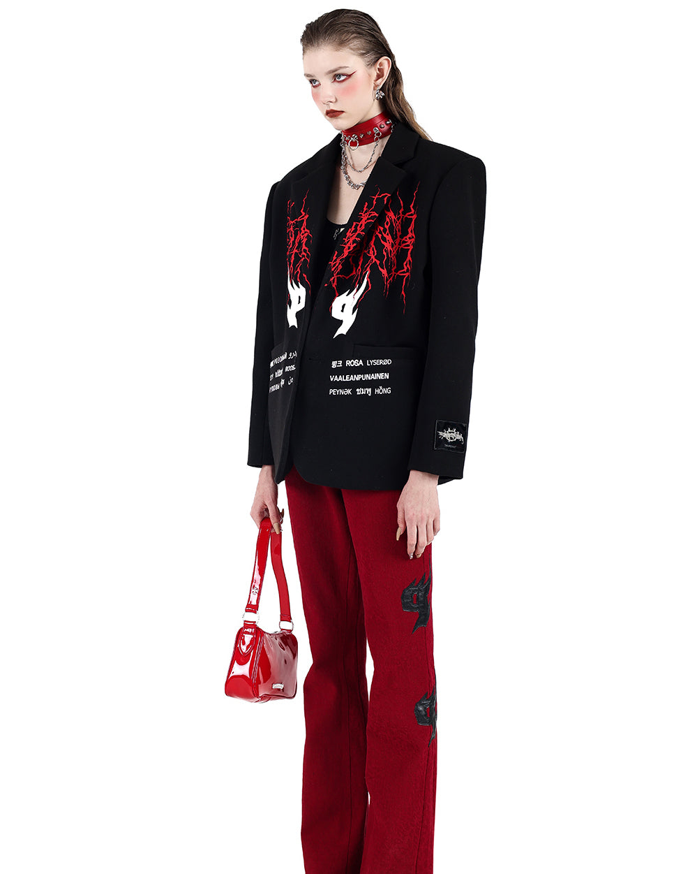 [PINKSPINK] Diamond Rock Chain Choker pg594