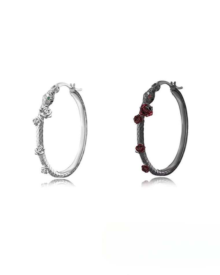 Snake Dance Rose Earrings 03