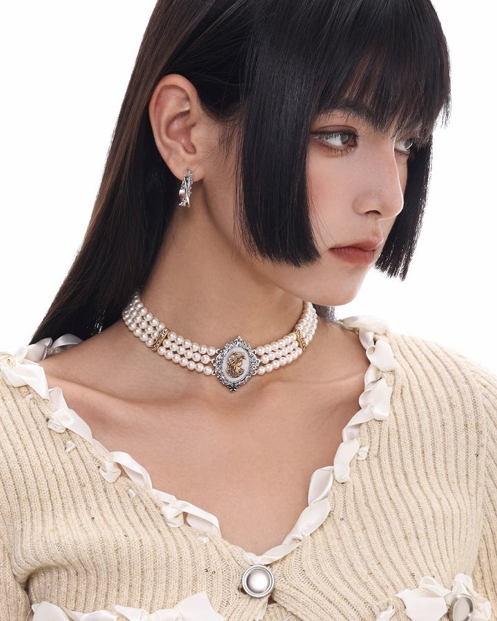 [SUMIYAKI] Picture Frame Baroque Choker pg1357