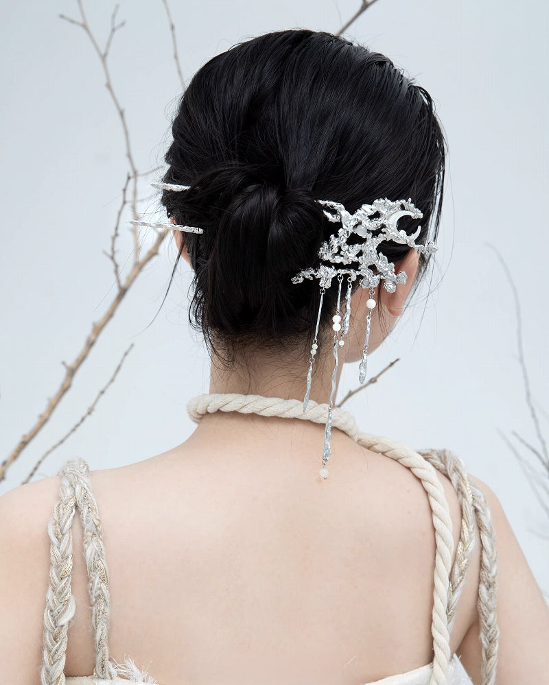 [1ST XULIE] Moon Tassel Hairpin pg1238