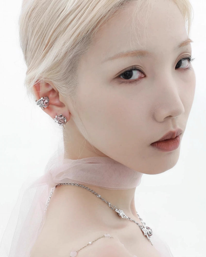 [1ST XULIE] Rose Thorn Cuff and Earrings pg1522