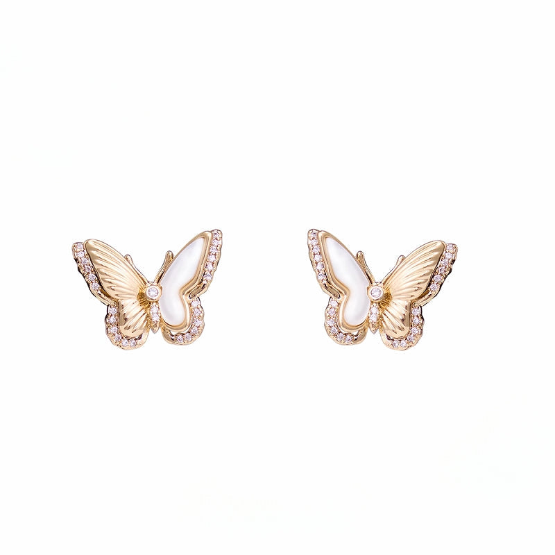 【SUMIYAKI】Golden Butterfly Earrings 02 pg908