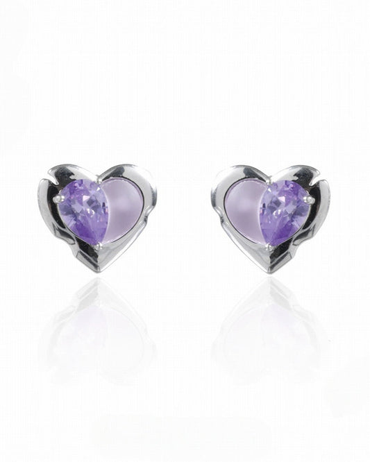 【SUMIYAKI】Green Tea Heart Earrings pg957