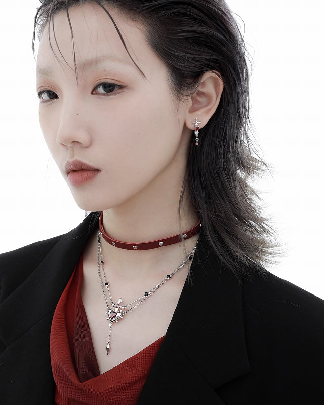 [1ST XULIE] Forbidden Love Choker and Necklace pg790