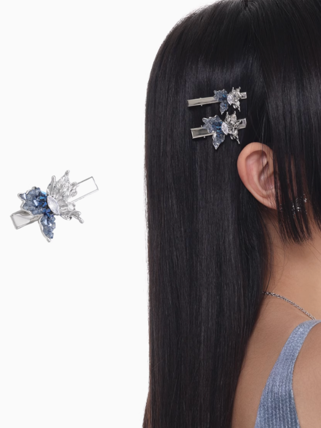 [SUMIYAKI] Galaxy Butterfly Hair Clip pg864