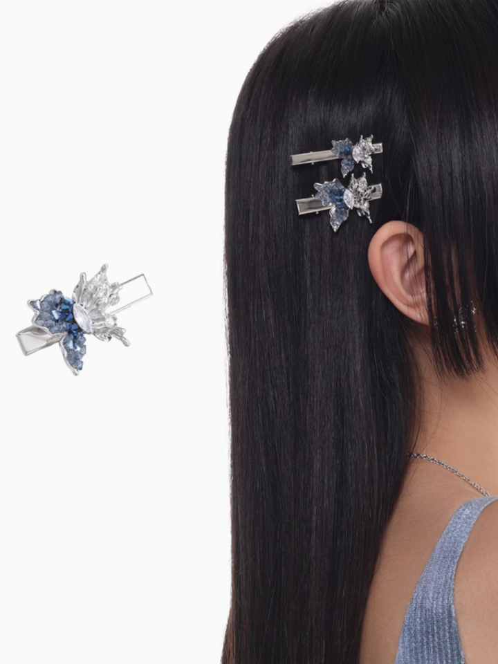 【SUMIYAKI】Galaxy Butterfly Hair Clip pg864