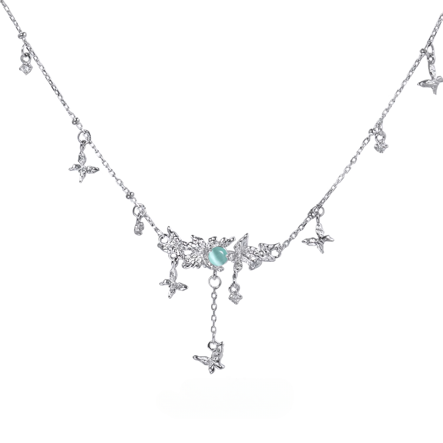 [1ST XULIE] Fog Butterfly Forest Necklace pg782