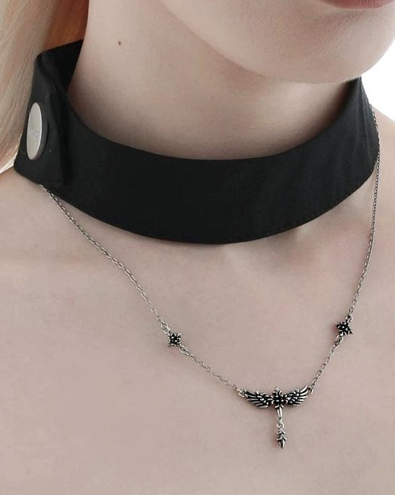 Fallen Angel Gothic Collarbone Necklace