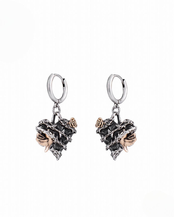 【SUMIYAKI】Thorn Love Rose Earrings pg1887