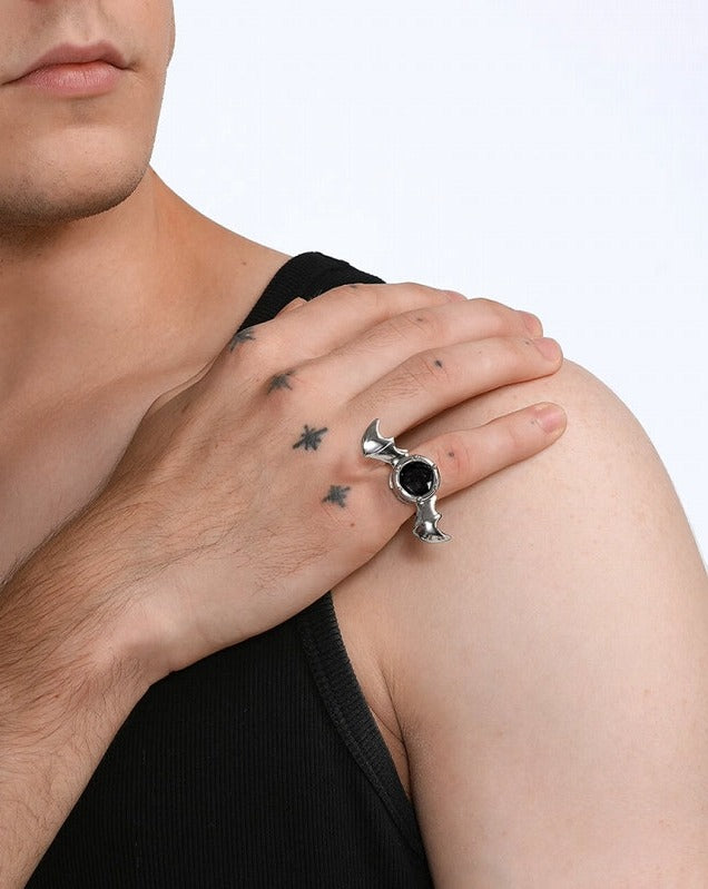 【BLACKHEAD】Halloween Bat Ring pg966