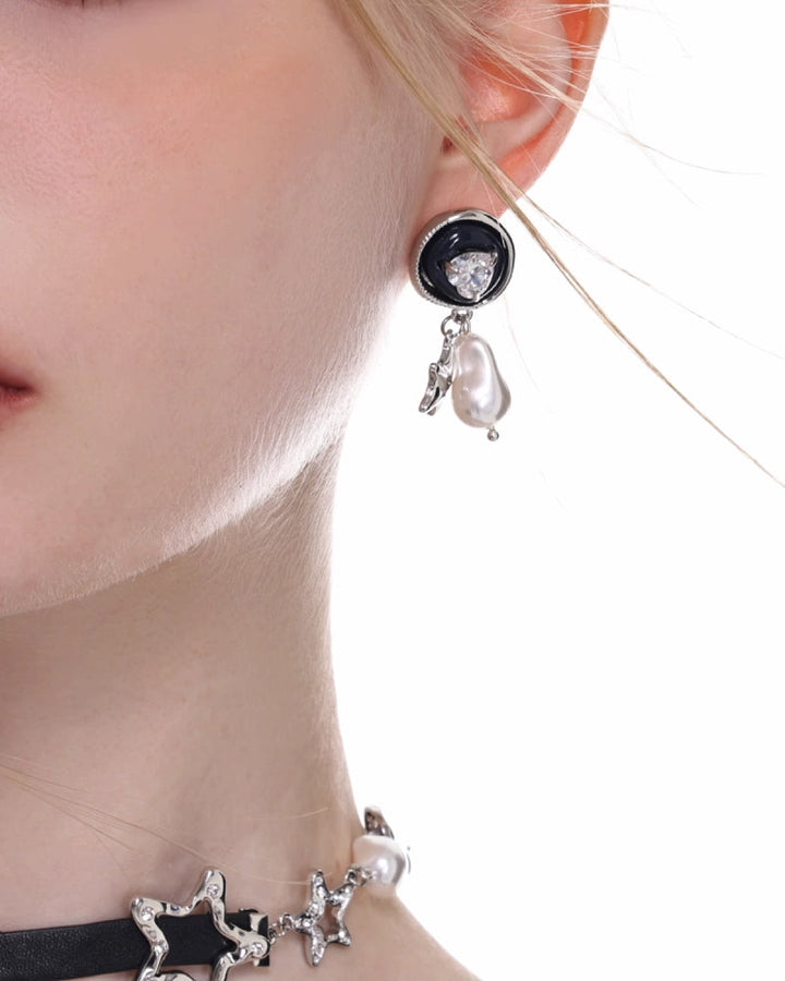 【SUMIYAKI】Retro Star Earrings pg1492