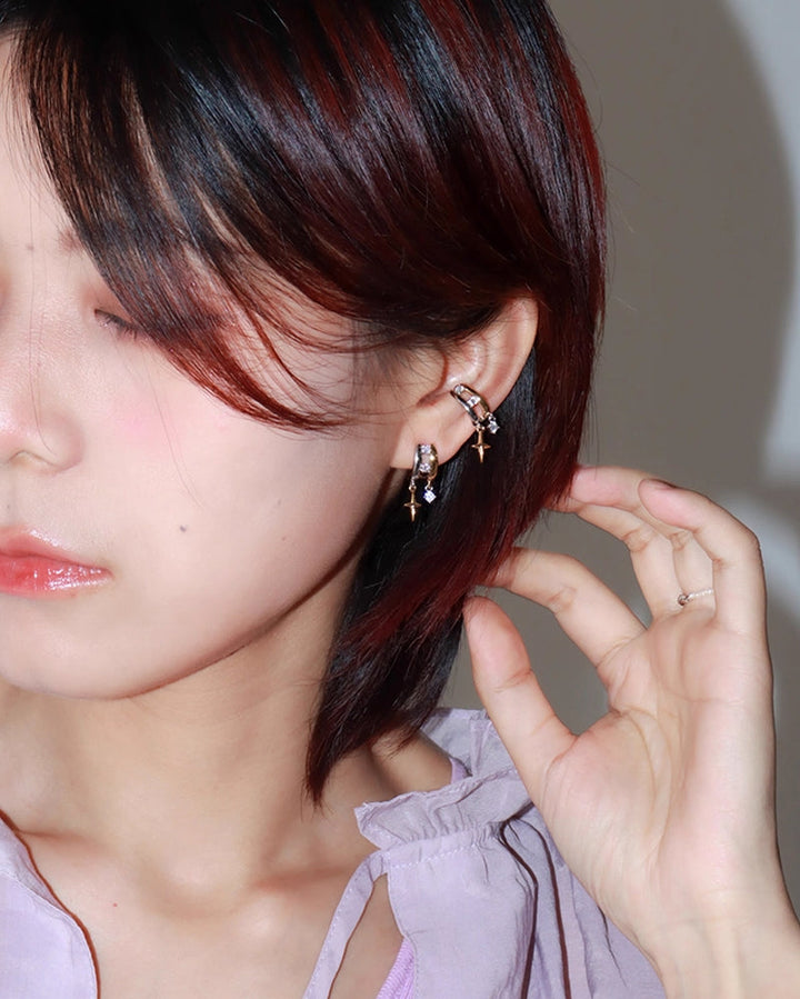 【Esak∞chi】Brilliant Galaxy Star Earrings pg241