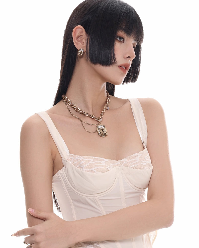 【SUMIYAKI】Rebellious Angel Tassel Necklace pg1447