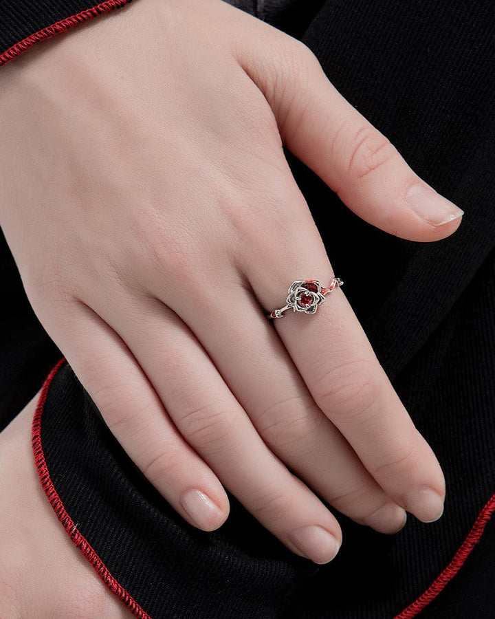 【MASW】Thorny Rose Flower Ring pg1893