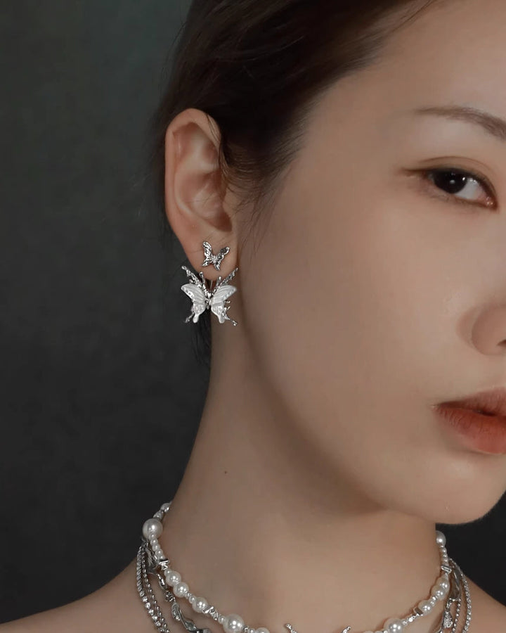 [1ST XULIE] Butterfly Skeleton Earrings 03 pg347