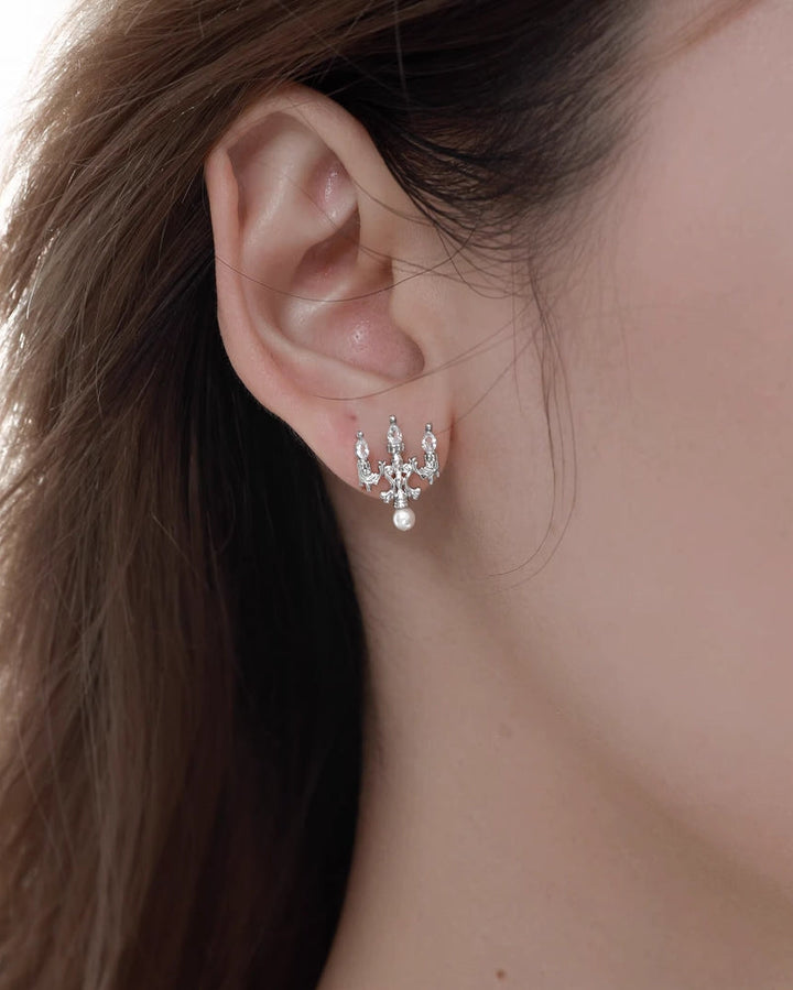 【1ST XULIE】Crystal Chandelier Earrings pg489